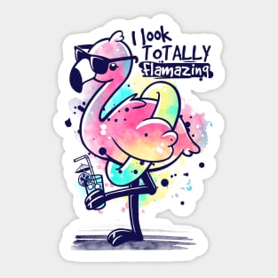 Flamazing flamingo Sticker